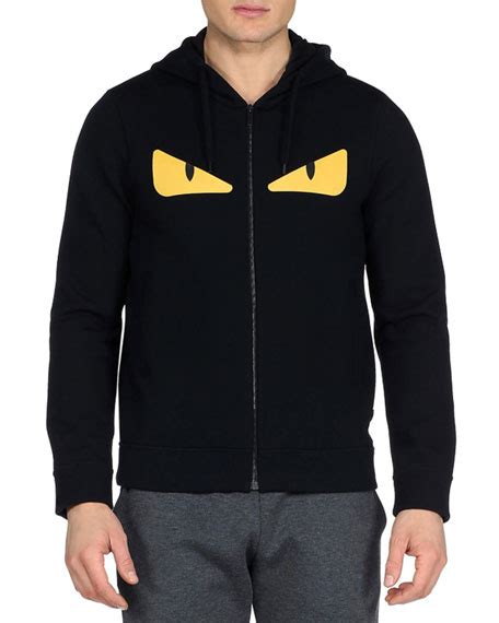 fendi black monster eyes zip up|Fendi Monster Eyes Zip.